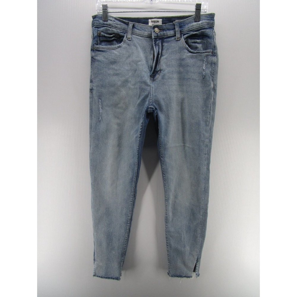 Kensie Jeans 10 Vintage Luxe The Ultimate High Rise Skinny Raw Hem 30